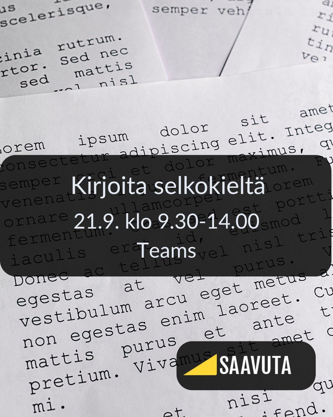 latinalaista tekstiä paperilla